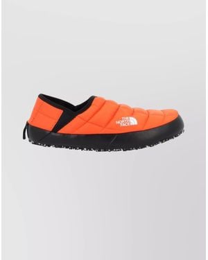 The North Face Quilted Round Toe Sneakers With Rubber Sole - Gray