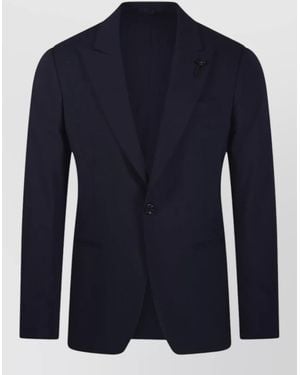 Lardini Virgin Wool Single Breasted Suit - Blue