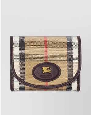 Burberry Compact Wallet - Natural