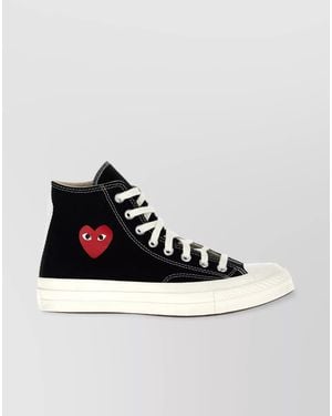 COMME DES GARÇONS PLAY Cotton High-Top Trainers - Black