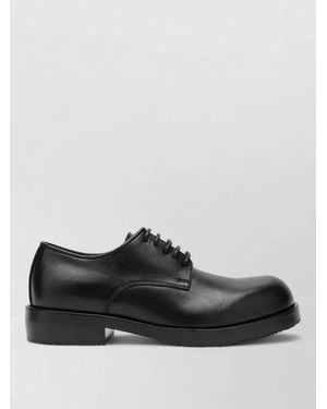 Dries Van Noten Derby Shoes Round Toe Smooth Finish - Black