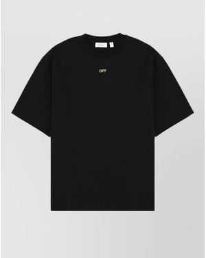 Off-White c/o Virgil Abloh Graphic Print Crew Neck Short Sleeve T-Shirt - Black