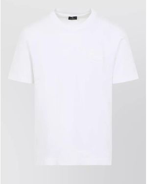 Etro Crew Neck Roma Regular Fit T Shirt - White