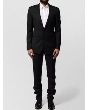 Dolce & Gabbana Martini Wool Formal Two Piece Suit - Black