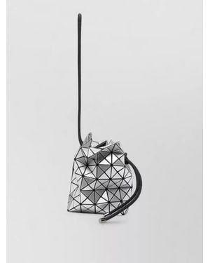 Issey Miyake Wring Bucket Shoulder Bag Metallic Geometry - White