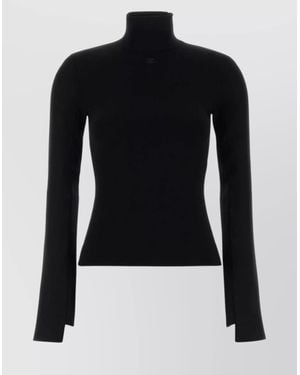 Courreges Viscose Blend Jumper - Blue