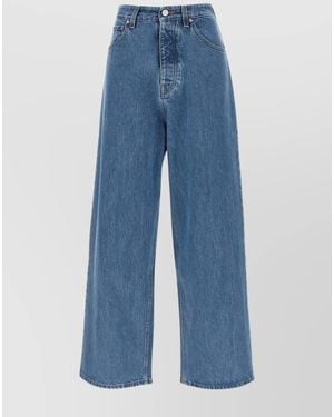 Vetements Denim Baggy Wide-Leg Trousers - Blue