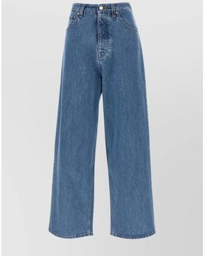 Vetements Denim Baggy Wide-Leg Trousers - Blue