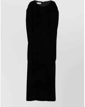 Alberta Ferretti Velvet Maxi Dress - Black