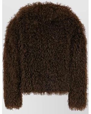 Michael Kors Faux Shearling Jacket - Brown