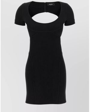 DSquared² Bodycon Cut Out Dress - Black