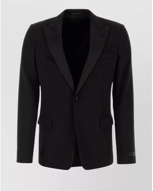 Lanvin Wool Single-Breasted Blazer - Black