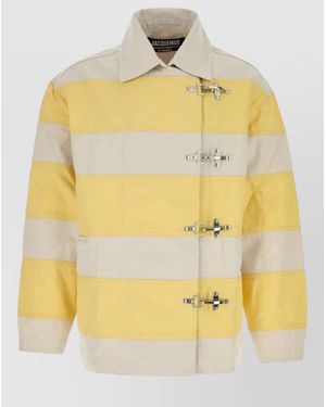 Jacquemus Denim Bomber Jacket - Yellow