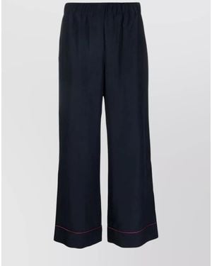 P.A.R.O.S.H. Cropped Straight-Leg Pants - Blue