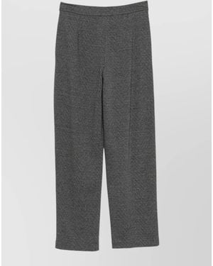 Emporio Armani High-Rise Pants - Gray
