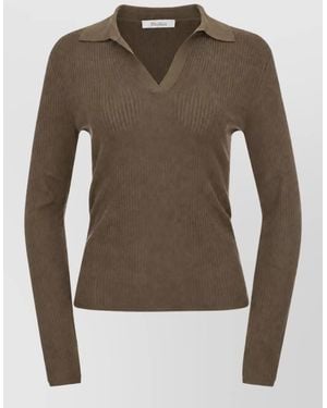 Max Mara Silk Cashmere Top - Brown