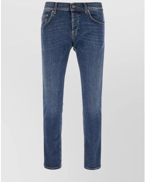 Dondup Straight-Leg Trousers - Blue