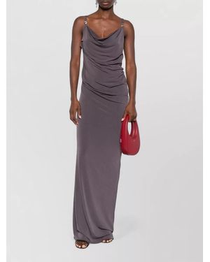Coperni Draped Maxi Dress - Purple