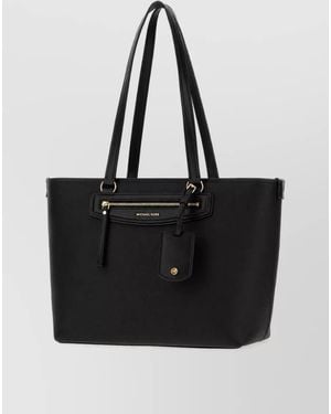 Michael Kors Jet Set Leather Tote Bag - Black