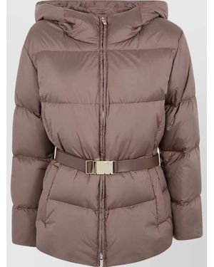 Max Mara Belted Cropped Jacket - Brown