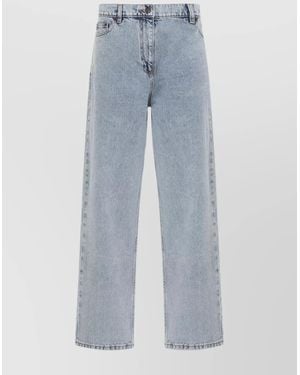 Magda Butrym Belted Loose-Fit Jeans in Blue | Lyst