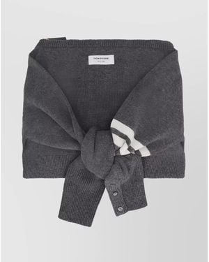 Thom Browne Merino Wool Clutch Bag - Gray