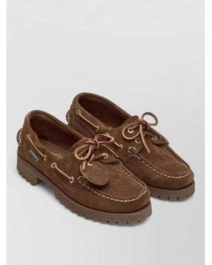 Sebago Leather Lace-Up Shoes - Brown