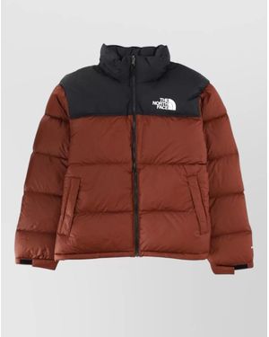 The North Face Retro Nuptse 1996 Puffer High Collar Jacket - Brown