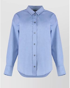 Max Mara Cotton Oxford Shirt - Blue