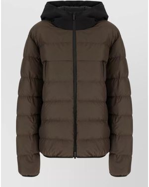 Moncler Vega Hooded Polyester Down Coat - Black