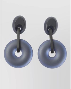 Giorgio Armani Resin Clip-On Earrings - Blue