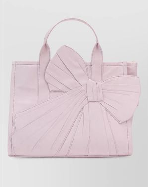Marc Jacobs The Tote Bag Bow M Cotton Tote Bag - Pink
