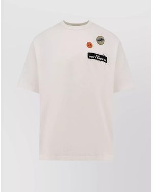 Undercover Cotton Ribbed Crew-Neck Short-Sleeve T-Shirt - White