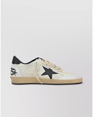 Golden Goose Leather Low-Top Trainers - Metallic