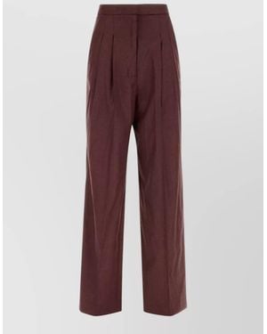 PT Torino Wide-Leg Suit Pants - Red