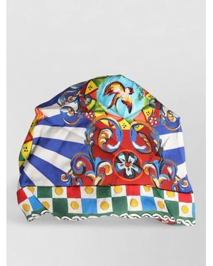 Dolce & Gabbana Silk Carretto Turban - Blue