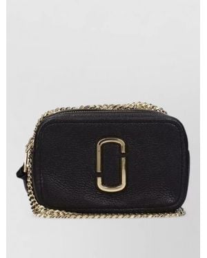 Marc Jacobs The Snapshot Leather Cross-Body Bag - Black