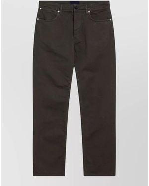 Stone Island Denim Straight Leg Five Pocket Jeans - Grey
