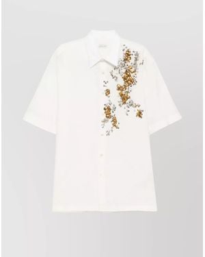 Dries Van Noten Cassidye Emb 1500 M.W.Shirt - White