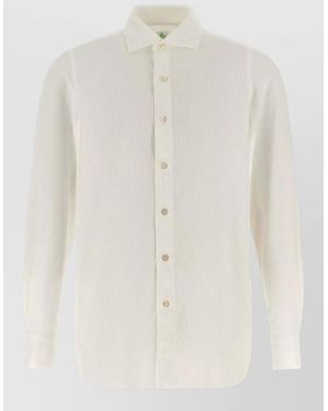 Finamore 1925 Gaeta Shirt Regular Fit Long Sleeves - White