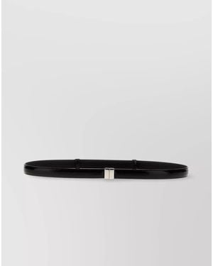 TOTEME Patent Leather Belt - White