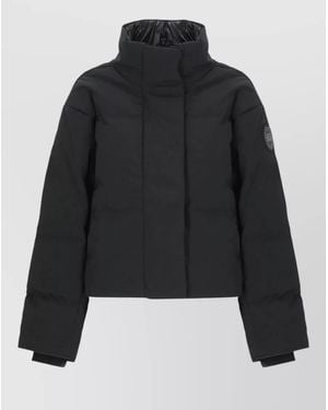Canada Goose Short Padded Coat High Neck Cropped - Black