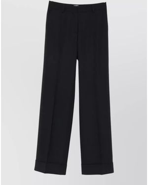 Cellar Door Ima Wool Pants Tailored Belt Loops - Blue