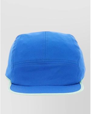 Sunnei Panel Visor Hat Contrast Trim Curved Brim - Blue