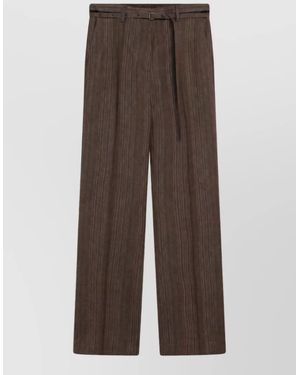 Dries Van Noten Slim-Fit Flared Trousers - Brown