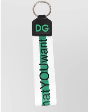Dolce & Gabbana Logo Keychain - Green