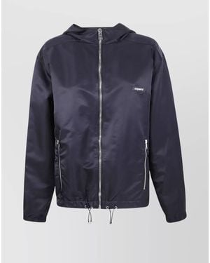 Coperni Hooded Zip-Up Jacket - Blue