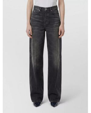 Haikure Mid-Rise Wide-Leg Denim Jeans - Black