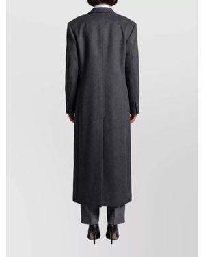Tagliatore Cashmere Virgin Wool Double-Breasted Coat - Black