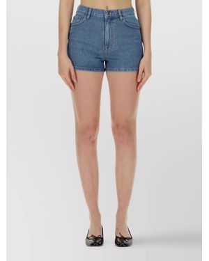 ROTATE BIRGER CHRISTENSEN Denim Mini Shorts - Blue